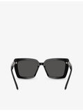 Square acetate Swarovski crystal sunglasses SK6032 (British brand)