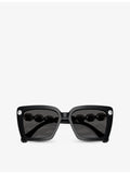 Square acetate Swarovski crystal sunglasses SK6032 (British brand)