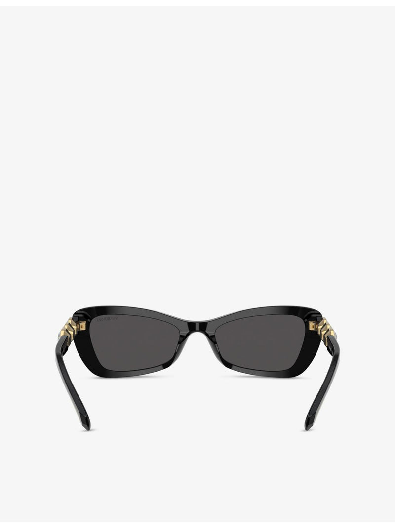 Swarovski SK6033 irregular-frame acetate sunglasses, UK version