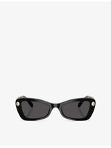selfridges Swarovski SK6033 Irregular-Frame Acetate Sunglasses- Buy online at McGrocer