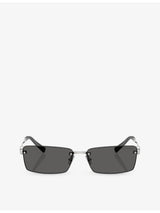 selfridges Tiffany & Co. Rectangle-Frame Metal Sunglasses- Buy online at McGrocer