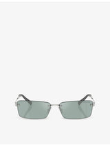 selfridges Tiffany & Co. TF3108B Rectangle-Frame Metal Sunglasses- Buy online at McGrocer