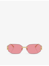selfridges Versace VE2274 Irregular-Frame Metal Sunglasses- Buy online at McGrocer