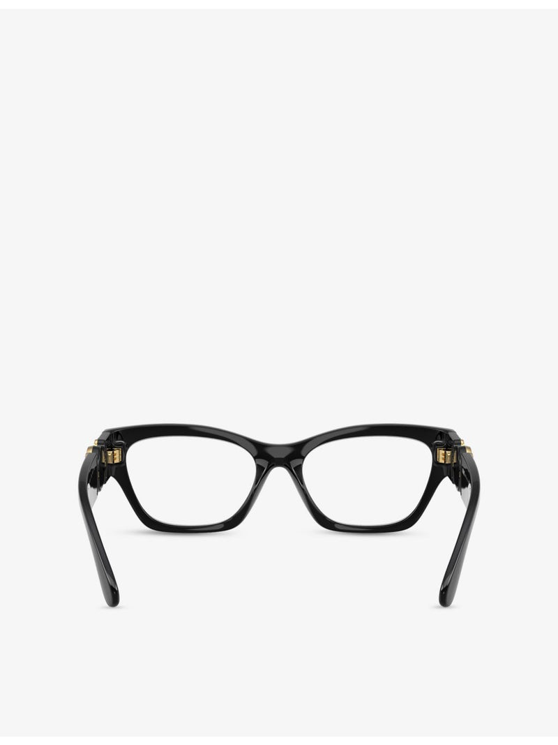 Versace cat-eye optical glasses clear lenses acetate frame, imported from the UK