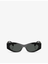 selfridges Versace Oval-Frame Acetate Sunglasses- Buy online at McGrocer