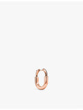 Tiffany & Co small 18ct rose-gold hoop earrings, UK version