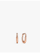 selfridges Tiffany & Co. Small 18ct Rose-Gold Hoop Earrings- Buy online at McGrocer