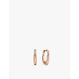 Tiffany & Co small 18ct rose-gold hoop earrings, UK version