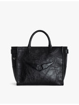 selfridges Zadig & Voltaire Angel Crinkle-Effect Leather Tote Bag- Buy online at McGrocer