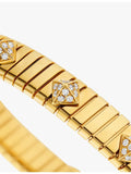 Bvlgari Tubogas 18ct yellow gold diamond bracelet 0.29ct - British product