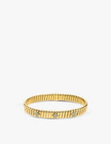 Bvlgari Tubogas 18ct Yellow-Gold and 0.29ct Brilliant-Cut Diamond Bracelet