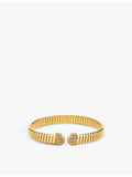 Bvlgari Tubogas diamond bracelet 18ct yellow gold 0.35ct - British product