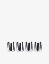 selfridges The Conran Shop Nova Stripe Crystal Glasses Set of Four 360ml- Buy online at McGrocer