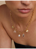 Astrid & Miyu topaz charm 10mm, imported from the UK