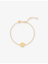 selfridges Astrid & Miyu Scorpio Zodiac 18ct Yellow Gold-Plated Sterling Silver Cubic Zirconia Pendant Bracelet- Buy online at McGrocer