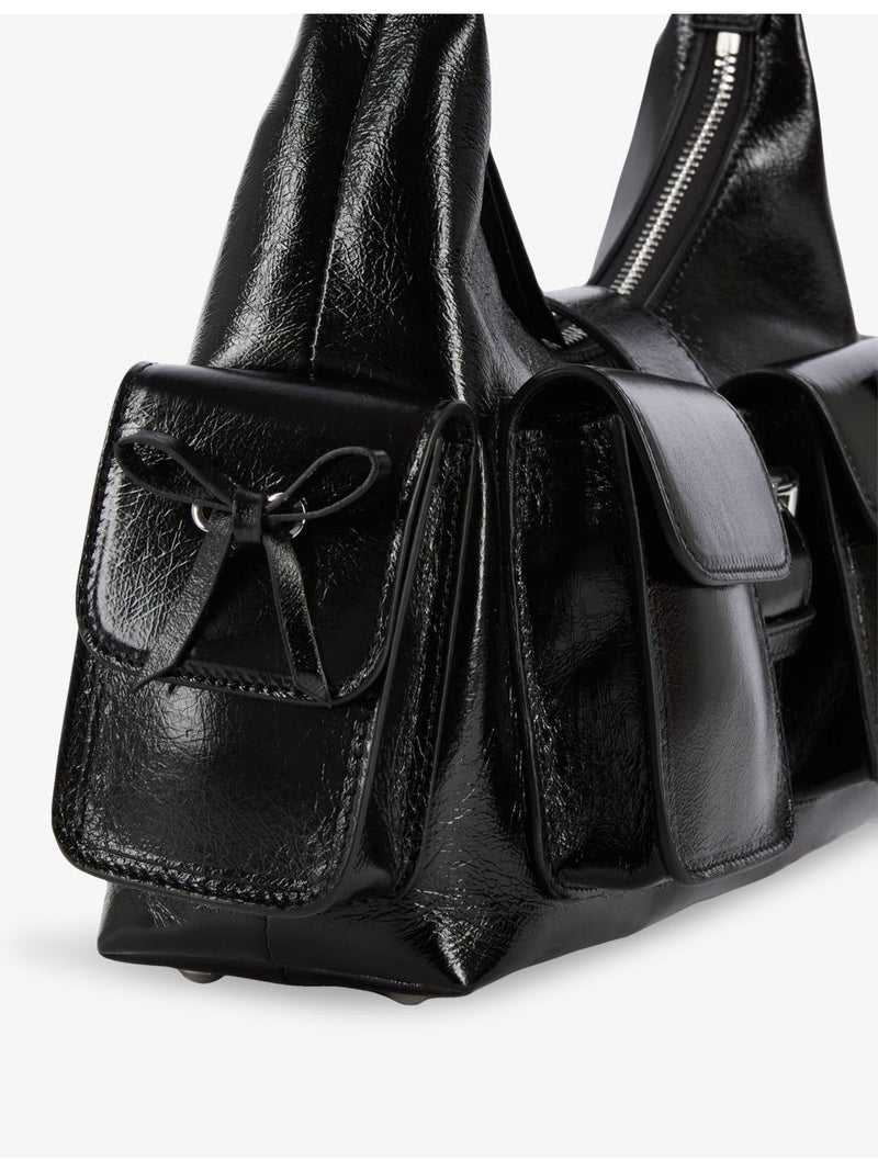 The Kooples Amelia leather shoulder bag, imported from the UK