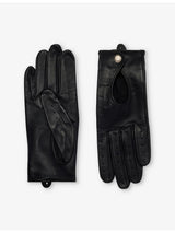 selfridges Dents Thruxton Cut-Out-Pattern Leather Gloves- Buy online at McGrocer