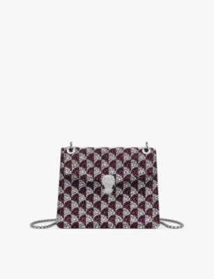 Bvlgari shoulder bag crystal and leather small (British brand)