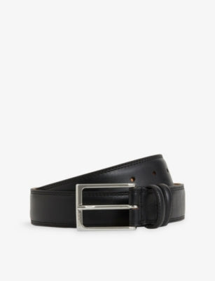 Boggi Milano Leather Buckle Belt