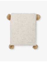 selfridges The Little Tailor Pom-pom-embellishment Fleece Knitted Blanket 168cm x 104cm- Buy online at McGrocer