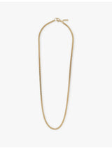 selfridges Common Lines Mini Cuban 14ct Yellow-Gold Plated Sterling-Silver Chain Necklace 45cm-50cm- Buy online at McGrocer