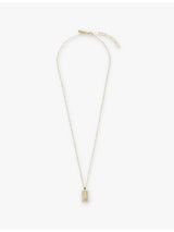 selfridges Common Lines Guadalupe Tag 14ct Yellow Gold-Plated Sterling-Silver Necklace- Buy online at McGrocer