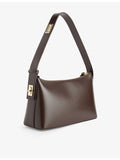Hobo suede leather shoulder bag with adjustable strap (British brand)