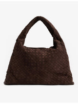 selfridges Bottega Veneta Hop Large Suede Shoulder Bag- Buy online at McGrocer