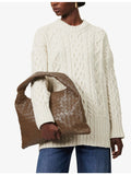 Bottega Veneta small leather tote bag with top handle, UK version