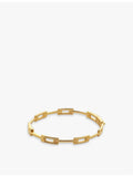 Monica Vinader Signature Link 18ct gold-plated bangle (British brand)