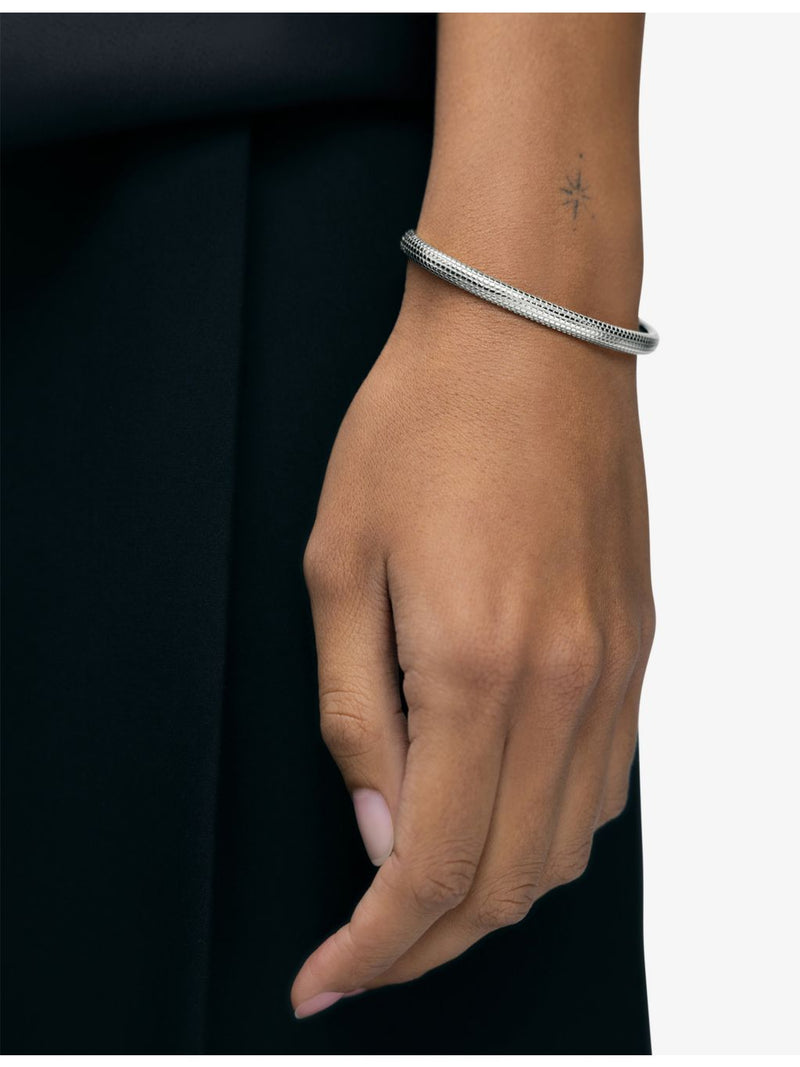 Monica Vinader sterling-silver bangle in size Large, imported from the UK