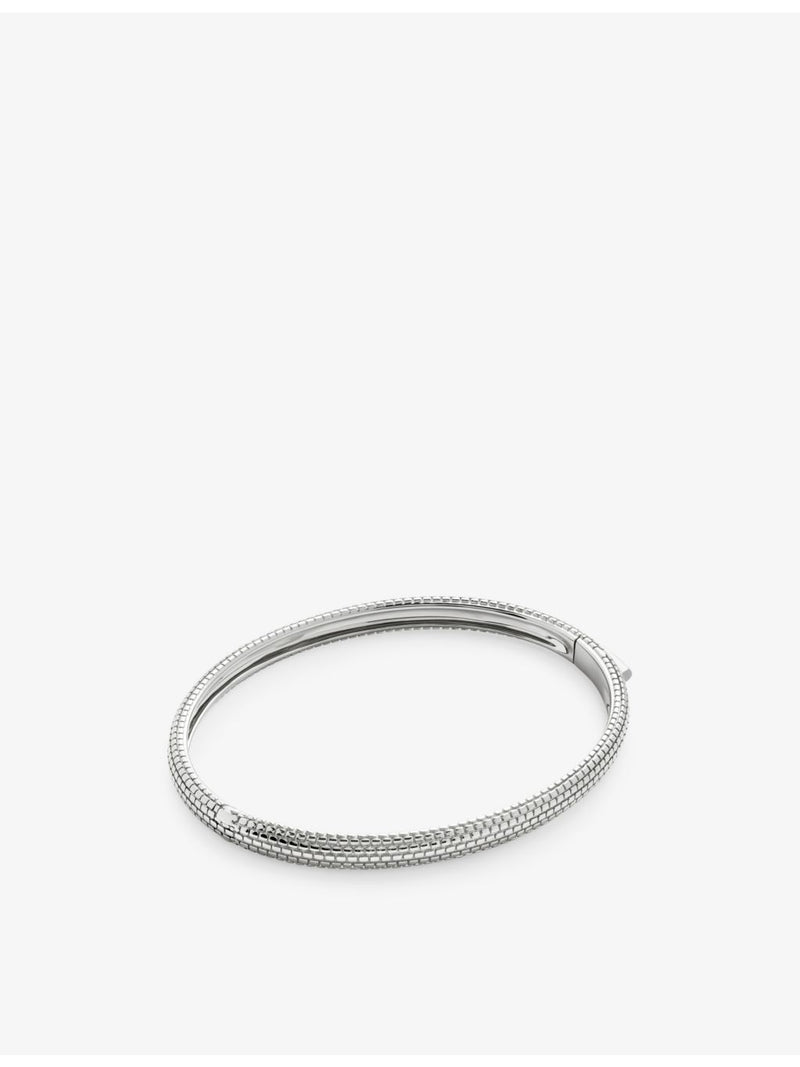 Monica Vinader sterling-silver bangle in size Large, imported from the UK