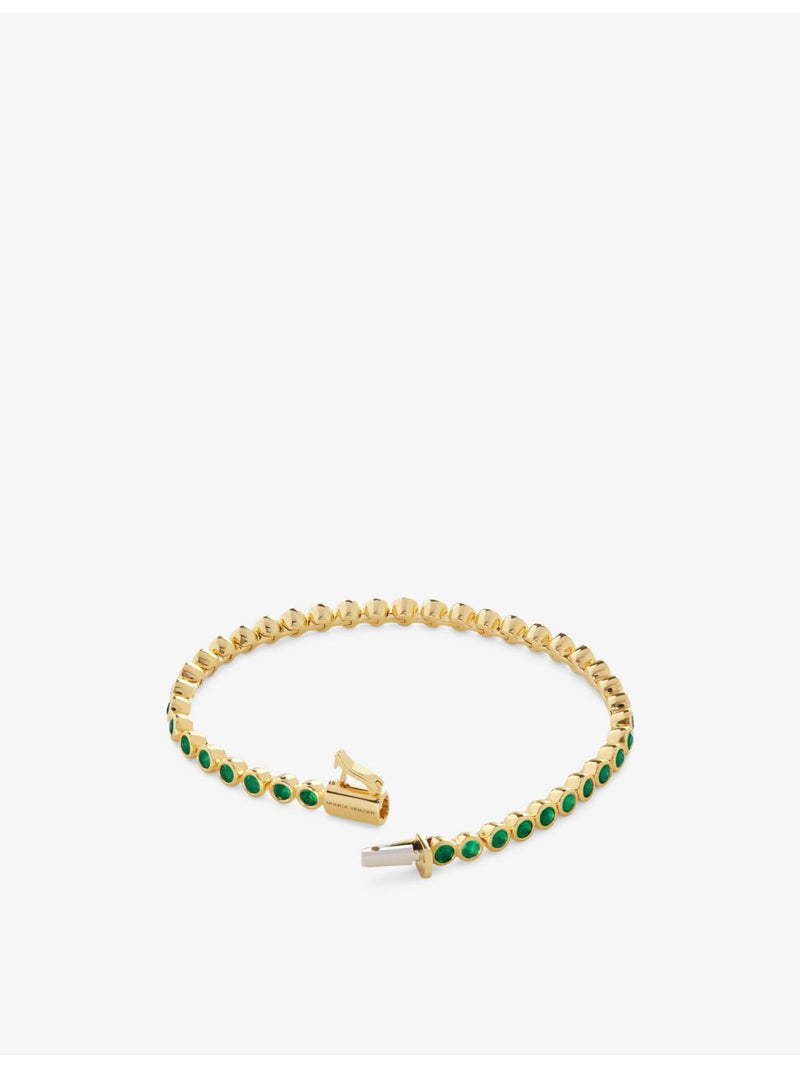 Monica Vinader tennis bracelet green onyx 16.5cm - British product