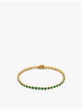 Monica Vinader tennis bracelet green onyx 16.5cm - British product