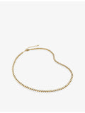 Monica Vinader diamond tennis necklace 0.59ct lab-grown, 18ct gold vermeil - British product