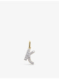 Monica Vinader K charm 14ct yellow-gold lab-grown diamond (British brand)