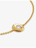 Monica Vinader moonstone bracelet in 18ct gold vermeil, UK version