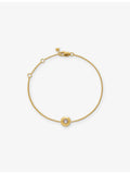 Monica Vinader moonstone bracelet in 18ct gold vermeil, UK version