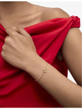Monica Vinader ruby birthstone bracelet 18ct gold vermeil - British product