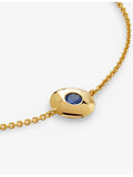 Monica Vinader 18ct gold vermeil sapphire bracelet (British brand)
