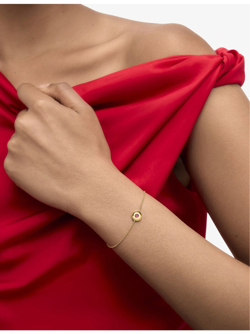 Monica Vinader October birthstone tourmaline bracelet, imported from the UK