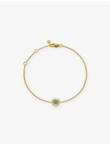selfridges Monica Vinader December Birthstone 18ct Gold Vermeil-Plated Sterling Silver and Turquoise Bracelet- Buy online at McGrocer