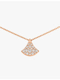 Bvlgari Divas' Dream rose gold diamond necklace 0.47ct (British brand)