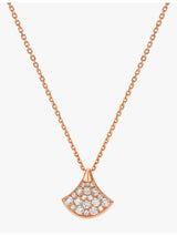 selfridges Bvlgari Divas' Dream 18ct Rose-Gold and 0.47ct Diamond Necklace- Buy online at McGrocer