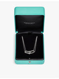 Tiffany HardWear 18ct white gold pavé diamond necklace, UK version