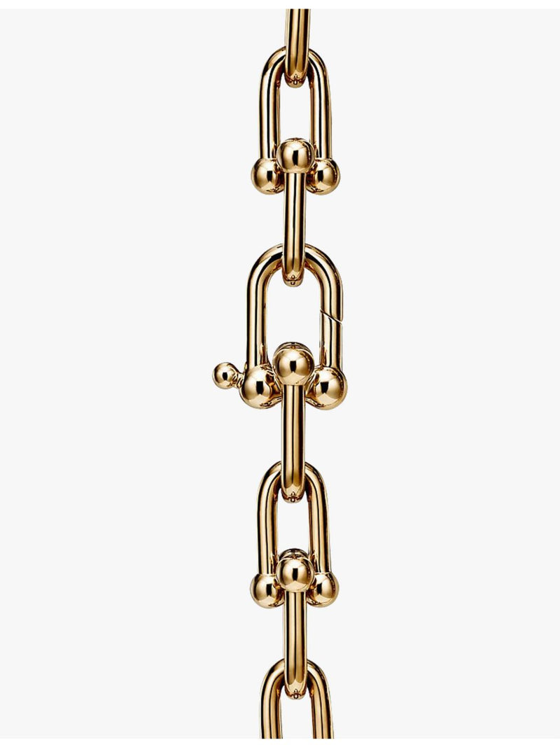 Tiffany HardWear medium link 18ct yellow-gold necklace (British brand)