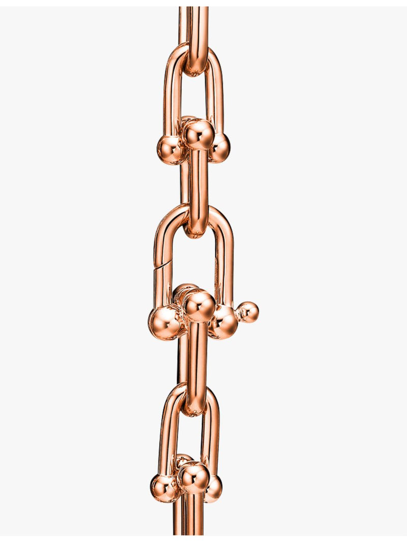 Tiffany HardWear Medium Link bracelet 18ct rose-gold, imported from the UK