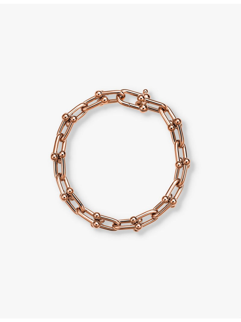 Tiffany HardWear Medium Link bracelet 18ct rose-gold, imported from the UK