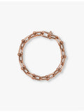 Tiffany HardWear Medium Link bracelet 18ct rose-gold, imported from the UK