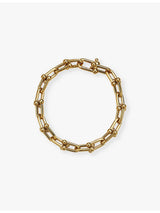 selfridges Tiffany & Co. HardWear Medium Link 18ct Yellow Gold Bracelet- Buy online at McGrocer